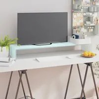 Mobile/Rialzo Porta TV in Vetro Bianco 100x30x13 cm cod mxl 9403