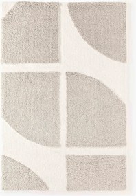 Tappeto morbido a pelo lungo con motivo in rilievo Jade