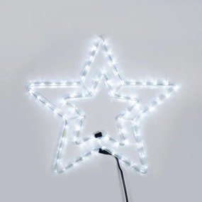 Stella Natalizia LED DOPPIA ILLUMINAZIONE, 56x56cm, IP44 Colore Bianco Freddo 8000 - 12000 °K