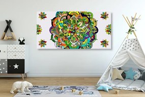 Quadro su tela – Mandala verde