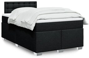 Giroletto A Molle Con Materasso Nero 120x200 Cm İn Tessuto /