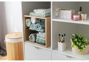 Cesto per la biancheria in bambù rotondo - Compactor