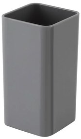Portaspazzolino Grigio da Appoggio per Bagno Moderno Star