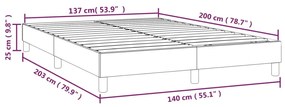 Giroletto a Molle Tortora 140x200 cm in Tessuto