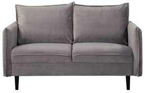 Divano grigio con rivestimento in velluto 138 cm Juli – Ropez