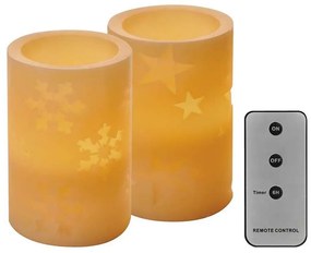 SET 2x LED Decorazioni natalizie 2xLED/2x2AA + telecomando