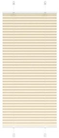 Tenda Plissettata Crema 65x150 Cm Larghezza Tessuto 64,4 Cm /