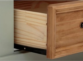 Vetrina in legno di pino verde chiaro 100x120 cm Selma - Støraa