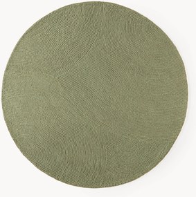 Tappeto rotondo in lana tuftato a mano Eleni