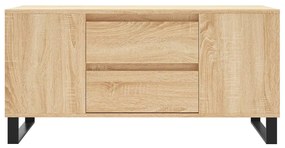 Tavolino salotto rovere sonoma 102x44,5x50 cm legno multistrato