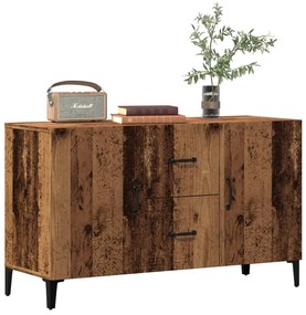 Credenza Legno Antico 100x36x60 Cm İn Legno Multistrato /