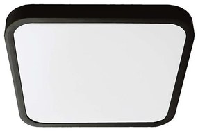 Plafoniera LED bagno 18W 230V IP44 4000K 25x25 cm nero