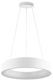 Lampadario LED moderno Noah bianco Ø60cm, luce con 3 temperature di colore 8000 lumen, LUCE AMBIENTE DESIGN