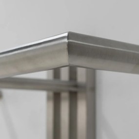 Attaccapanni da parete argentato in metallo 65 cm Senza – Spinder Design