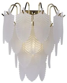 Searchlight 48910-1SB - Applique da parete FEATHER 1xE14/60W/230V