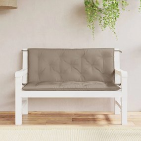 Cuscini Per Panca 2 Pz Tortora 120x50x7 Cm İn Tessuto Oxford /