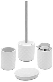 Set 4 Accessori D'Appoggio Feridras "Texas" Bianco
