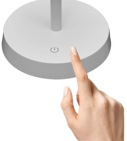 Lampada da Tavolo Ricaricabile 1.5W Bianco Caldo Dimmerabile - Bianca