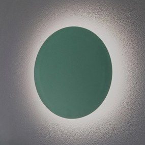 Argon Applique a LED Orios Plus, verde, Ø 30 cm, acciaio