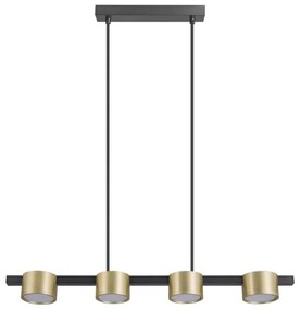 Lampadario LED a sospensione con filo MIRELLA 4xGX53/6W/230V oro/nero