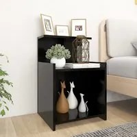 Comodini 2 pz Nero 40x35x60 cm in Truciolato cod mxl 60196