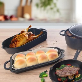 Teglia in ghisa 22x42,5 cm LITINA SMALT - Orion