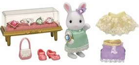 Playset Sylvanian Families The Snow Bunny Fashion Suitcase and Big Sister