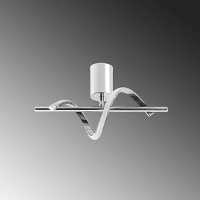 Plafoniera LED in argento ø 7 cm Likma - Opviq lights