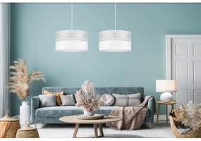 Lampadario su filo LIMA 1xE27/60W/230V bianco