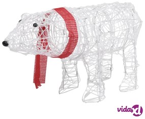 vidaXL Decorazione Luminosa di Natale Orso 45 LED 71x20x38cm Acrilico