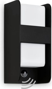 Telefunken 321105TF-Applique da esterno con sensore 1xE27/12W/230V IP44 nero