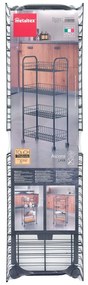 Scaffale mobile in metallo nero 41x84 cm Ascona - Metaltex