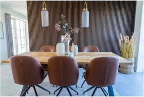 Sedie da pranzo marrone cognac in un set di 2 pezzi Monte - House Nordic