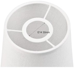 Paralume di ricambio ANTONIO E14 150x120 mm bianco