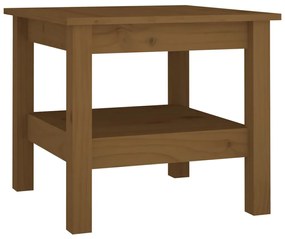 Tavolino da salotto miele 45x45x40 cm legno massello di pino