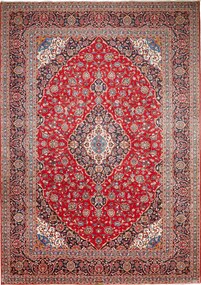 Kashan Tappeto persiano 350x250 Rosso (Iran) Annodato A Mano