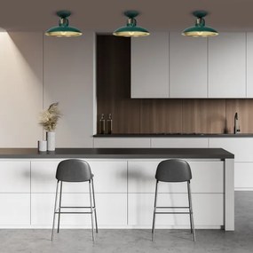 Brilagi - Lampadario a plafone FLAMENGO 1xE27/60W/230V verde