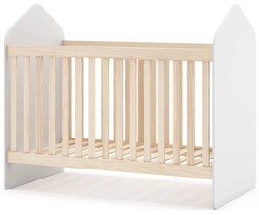 Culla bianca/naturale in pino 60x120 cm Estefania - Marckeric