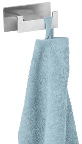 Gancio senza foratura color argento opaco in acciaio inox Genova – Wenko