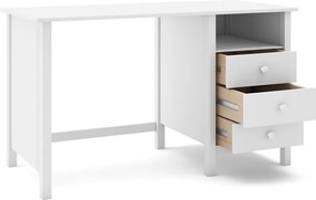 Scrivania per bambini in legno di pino 54x120 cm Max - Marckeric