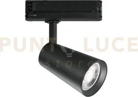Faro binario led kone nero in alluminio 24w 2365lm 4000k 22,4x13x8 cm.