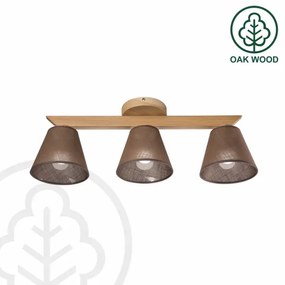 Brilagi - LED  Lampadario a plafone ANTHONY 3xE14/40W/230V quercia/marrone