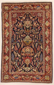 Kashan Tappeto persiano 210 x 130 (Iran) Annodato A Mano