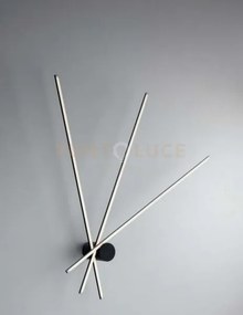 Plafoniera led shanghai nera 27w 3750lm 4000k 92x100x14,5cm in allu...