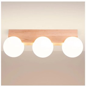 Sollux SL.1684 - Plafoniera BULBO 3xG9/8W/230V faggio/bianco