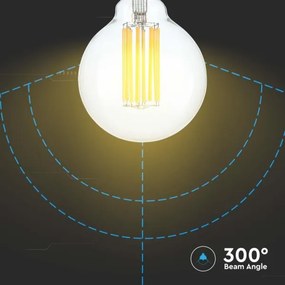 Lampadina LED FILAMENT G95 E27/6W/230V 3000K
