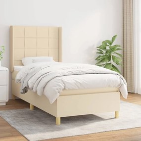 Giroletto A Molle Con Materasso Crema 90x200 Cm İntessuto /