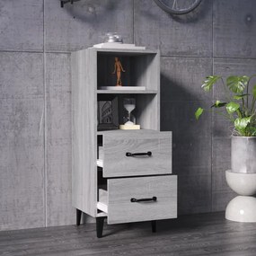 Credenza grigio sonoma 34,5x34x90 cm in legno multistrato