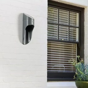 Applique a LED solare con sensore PALESA LED/1W/3,7V IP65 1800 mAh grigio