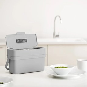 Bidone per l'umido grigio 4 l Duo – Joseph Joseph